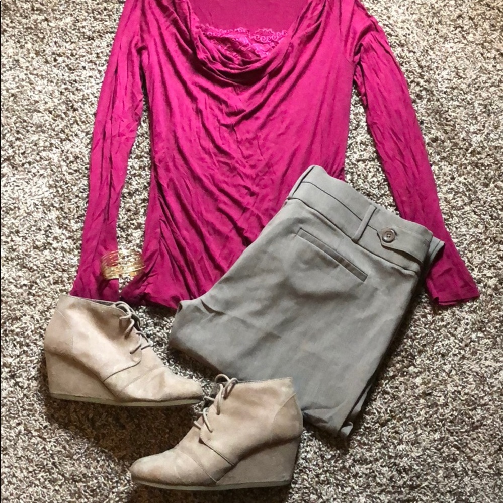 Maurices Maroon Dress Top